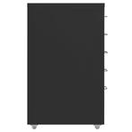 Ladeblok verrijdbaar 28x41x69 cm metaal zwart (Interieur), Verzenden