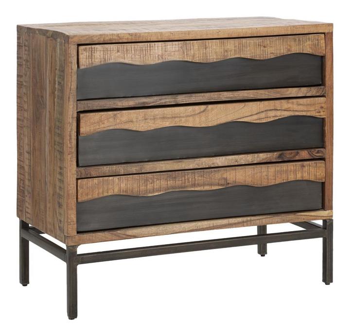 DRESSOIR YELLOWSTONE CM 88X45X80 (LEGNO DI ACACIA NILOTICA), Huis en Inrichting, Kasten | Dressoirs, Ophalen of Verzenden