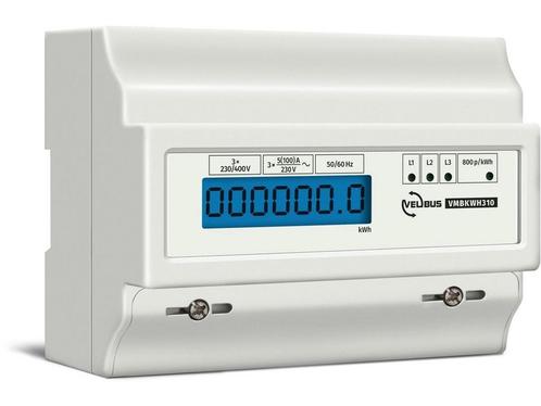 Velleman Professionele kWh meter, 3 fase, voor, Doe-het-zelf en Verbouw, Elektra en Kabels, Nieuw, Verzenden