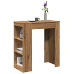 vidaXL Bartafel met rekken 95x47x103,5 cm hout artisanaal, Huis en Inrichting, Tafels | Eettafels, Verzenden, Nieuw