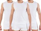 3 stuks Bonanza A-shirt - ronde hals - mouwloos - wit, Kleding | Heren, Ondergoed, Verzenden