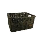 Wicked Rieten Fietsmand Zwart Maat Medium, Fietsen en Brommers, Fietsaccessoires | Fietsmanden, Verzenden, Nieuw