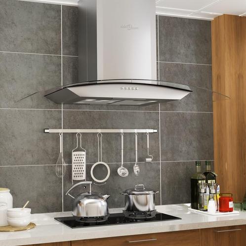 vidaXL Wandafzuigkap 756 m³/u LED 90 cm roestvrij staal, Witgoed en Apparatuur, Afzuigkappen, Nieuw, Verzenden