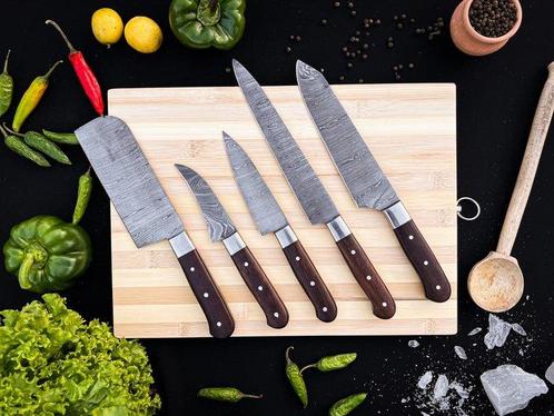 Smith - Keukenmes - Kitchen knife set - Japanse rozenhout en, Antiek en Kunst, Antiek | Keukenbenodigdheden