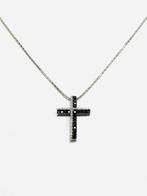 Ketting met hanger - 18 karaat Witgoud -  2.00ct. tw., Sieraden, Tassen en Uiterlijk, Antieke sieraden