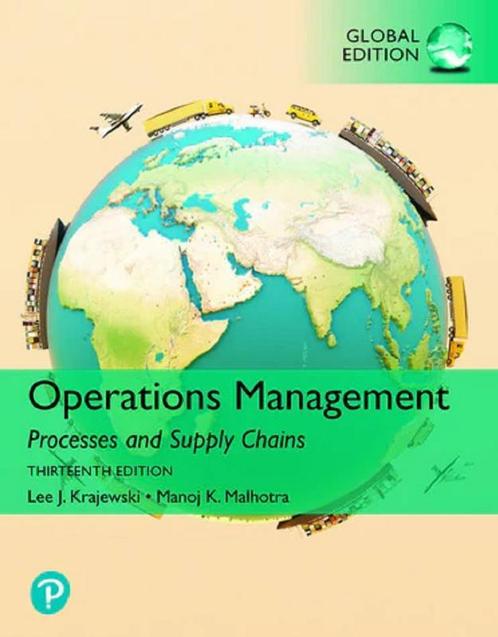 Operations Management Processes and Supply Cha 9781292409863, Boeken, Studieboeken en Cursussen, Zo goed als nieuw, Verzenden