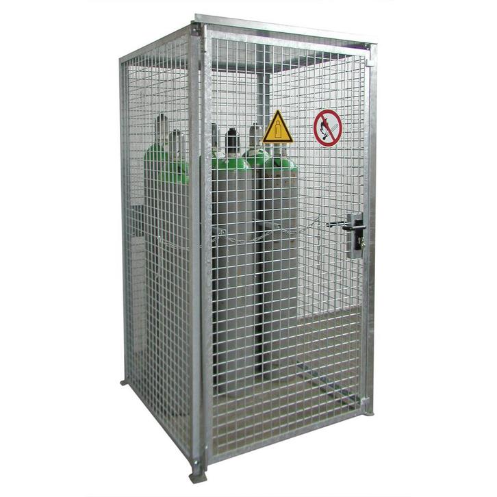 Gasflessenopslag depot met dak voor 16 gasflessen ø230 mm, Zakelijke goederen, Machines en Bouw | Kranen en Graafmachines, Ophalen of Verzenden