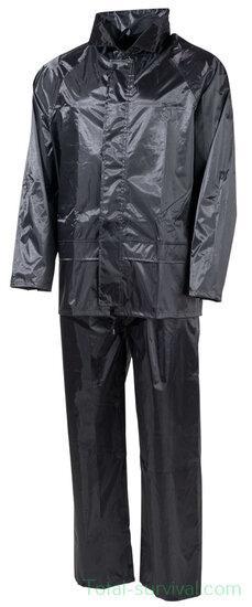 MFH Regenpak 2-delig, zwart, Caravans en Kamperen, Regenkleding, Dames, Heren, Regenpak, Nieuw, Ophalen of Verzenden