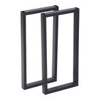 [en.casa] Stalen onderstel Møldrup set van 2 tafelpoot 56x27, Verzenden, Nieuw