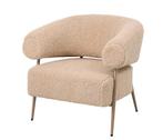 Fauteuil Zola Plush Beige | 86x74x78cm, Ophalen, Nieuw
