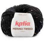 Katia Merino Tweed - 309 zwart - Merinogaren, Hobby en Vrije tijd, Breien en Haken, Ophalen of Verzenden, Nieuw