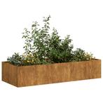 vidaXL Plantenbak roestig 200x80x40 cm weervast staal, Verzenden, Nieuw, Metaal