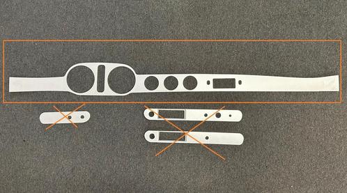Volvo Dashboard P1800 aluminium paneel bovenste lange LHD Vo, Auto-onderdelen, Interieur en Bekleding, Nieuw, Volvo, Verzenden
