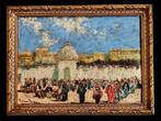 École orientaliste (XX) - Marché oriental, Antiek en Kunst, Kunst | Schilderijen | Klassiek