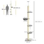 TRUUSK Krabpaal Met Hangmat, Inclusief Plafondbrancard, Plaf, Dieren en Toebehoren, Katten-accessoires, Verzenden, Nieuw