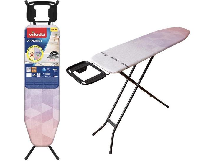 Vileda Diamond M - Strijkplank - Groot strijkvlak 120 x 38, Huis en Inrichting, Woonaccessoires | Overige, Zo goed als nieuw, Verzenden