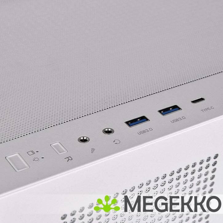 Thermaltake View 270 Plus TG ARGB Snow Midi Tower Wit, Computers en Software, Computerbehuizingen, Nieuw, Verzenden
