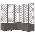 Plantenbak met latwerk 120cm - Tweedekansje voor Balkon!, Tuin en Terras, Kunststof, 100 cm of meer, Vierkant, Nieuw