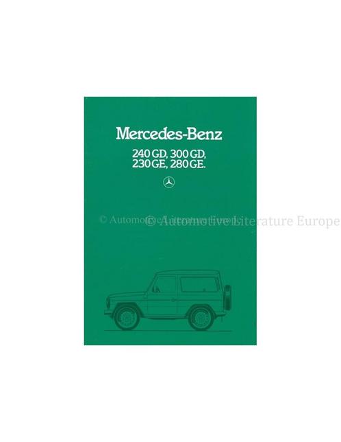 1982 MERCEDES BENZ G KLASSE BROCHURE NEDERLANDS, Boeken, Auto's | Folders en Tijdschriften