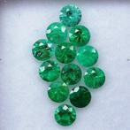 12 pcs Groen Smaragd - 1.68 ct - Instituto Gemólogico, Sieraden, Tassen en Uiterlijk, Edelstenen, Nieuw