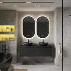 Badkamermeubelset BWS Linea | 120 cm | Mat Zwart, Ophalen of Verzenden, Nieuw, Bad