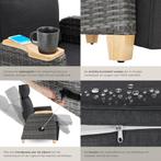 2dekans | tectake® - Wicker buitenfauteuil - Stoel met hoge, Tuin en Terras, Ophalen of Verzenden, Gebruikt