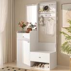 Multifunctionele Hal Kast met Spiegel, Lades en Haken, Huis en Inrichting, Verzenden, Nieuw