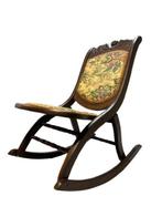 Stoel - Schommelstoel met Originele Victoriaanse Bekleding -
