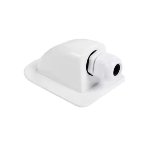 Dakdoorvoer enkel draad zonnepaneel rond (wit/zwart) - wit, Caravans en Kamperen, Overige Caravans en Kamperen, Nieuw, Ophalen of Verzenden