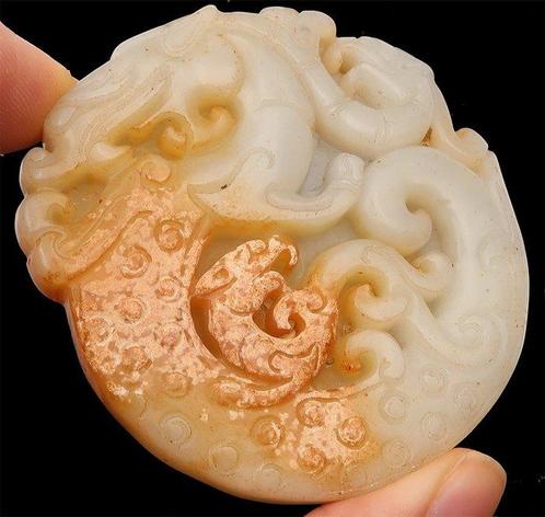 Grote harmonische talisman - Hemelse draak en feniks - Het, Antiek en Kunst, Antiek | Boeken en Bijbels