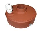 Metalen putdeksel, 125mm, 2 doorvoer, Verzenden, Nieuw