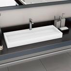 vidaXL Wastafel 120x46x11 cm mineraal gegoten/marmer gegoten, Verzenden, Nieuw