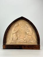 Icoon - Geboorte van Christus - Aardewerk, Hout