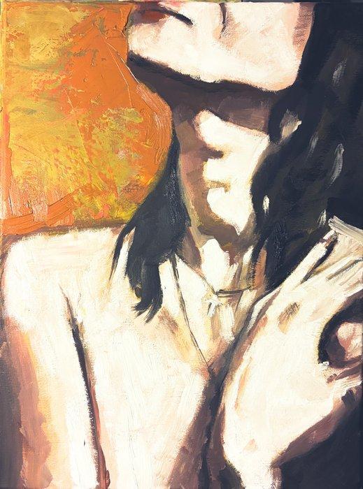 Patrick Kumierski - Tajemniczy Portret, Antiek en Kunst, Kunst | Schilderijen | Modern