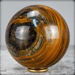 Natuurlijke hoge kwaliteit tijgeroog Sphere- 1222.21 g, Verzamelen, Mineralen en Fossielen