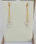 Oorbellen - 18 karaat Geel goud - 4,5x5mm Akoya parels, Sieraden, Tassen en Uiterlijk, Nieuw