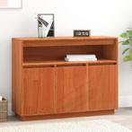 vidaXL Dressoir Bruin 104,5 x 34 x 80 cm, Verzenden, Nieuw, Grenenhout, Minder dan 50 cm