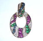 Hanger - 14 karaat Geel goud -  1.18ct. tw. Diamant, Sieraden, Tassen en Uiterlijk, Antieke sieraden
