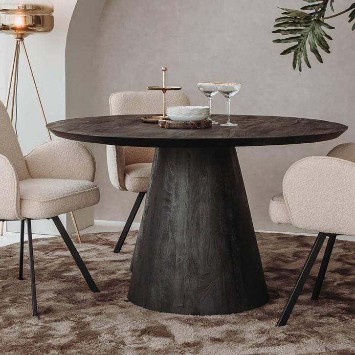 *WOONWINKEL* Tower Living Premana Grote Eettafel Rond 150 Cm, Huis en Inrichting, Tafels | Eettafels, Nieuw, Verzenden