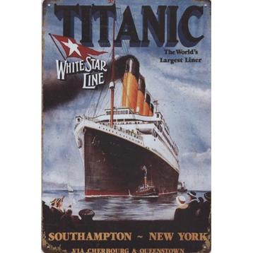 Wandbord -  Titanic The World’s Largest Liner White Star Lin