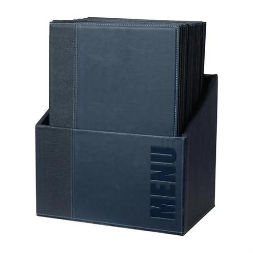 menuhoezen en opbergdoos a4 | Blauw | 34 x 25,4 x 0,5 cm..., Zakelijke goederen, Horeca | Keukenapparatuur, Verzenden