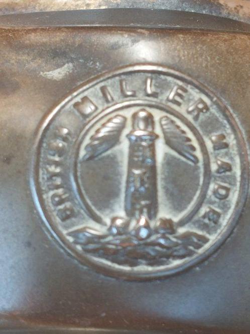 MILLER - Monarch acetyleen / carbid Fietslamp op een, Antiek en Kunst, Curiosa en Brocante