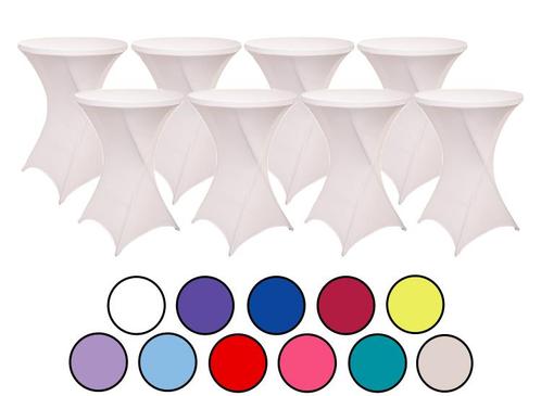 8-pack Statafelrokken - Stretch - 80-85x110 cm - Bordeaux, Huis en Inrichting, Tafels | Eettafels, Nieuw, Verzenden