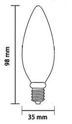 8x E14 LED lamp | Kaarslamp |  4W 2500K extra warm | Dimbaar, Huis en Inrichting, Lampen | Losse lampen, 30 tot 60 watt, Led-lamp