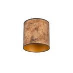 Lampenkap brons 20/20/20 met gouden binnenkant, Huis en Inrichting, Lampen | Lampenkappen, Nieuw, Overige vormen, Minder dan 25 cm