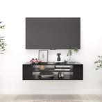 vidaXL Tv-hangmeubel 100x30x26,5 cm bewerkt hout zwart, 100 tot 150 cm, Verzenden, Nieuw, Minder dan 100 cm