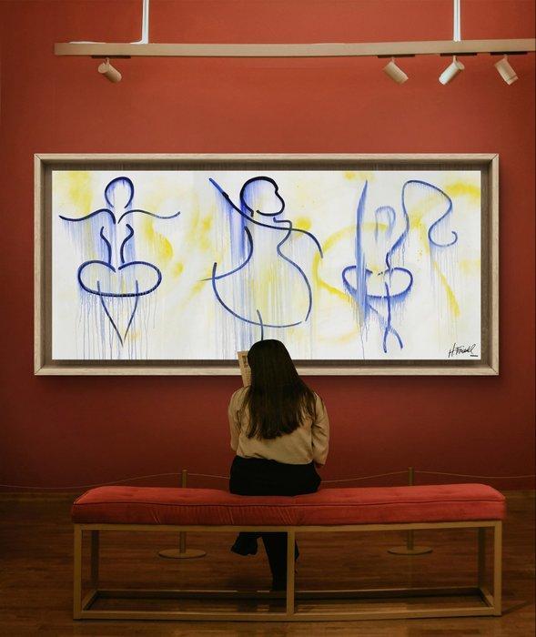 H. Friedel - Piourettes, Antiek en Kunst, Kunst | Schilderijen | Modern