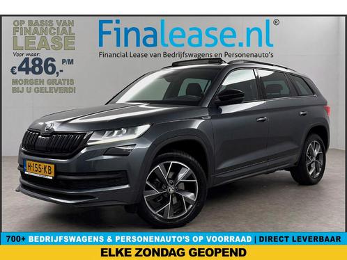 Škoda Kodiaq 1.5 TSI 150PK Sportline AUT Pano Sfeer €486pm, Auto's, Skoda, Lease, Automaat, SUV of Terreinwagen, Benzine, Zilver of Grijs