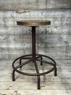 Kruk - Smeedijzer, Hout - oude werkplaatskruk