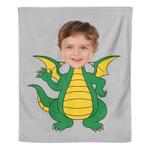 Cartoon Fleecedeken Dragon -  cm, Huis en Inrichting, Woonaccessoires | Plaids en Woondekens, Verzenden, Nieuw